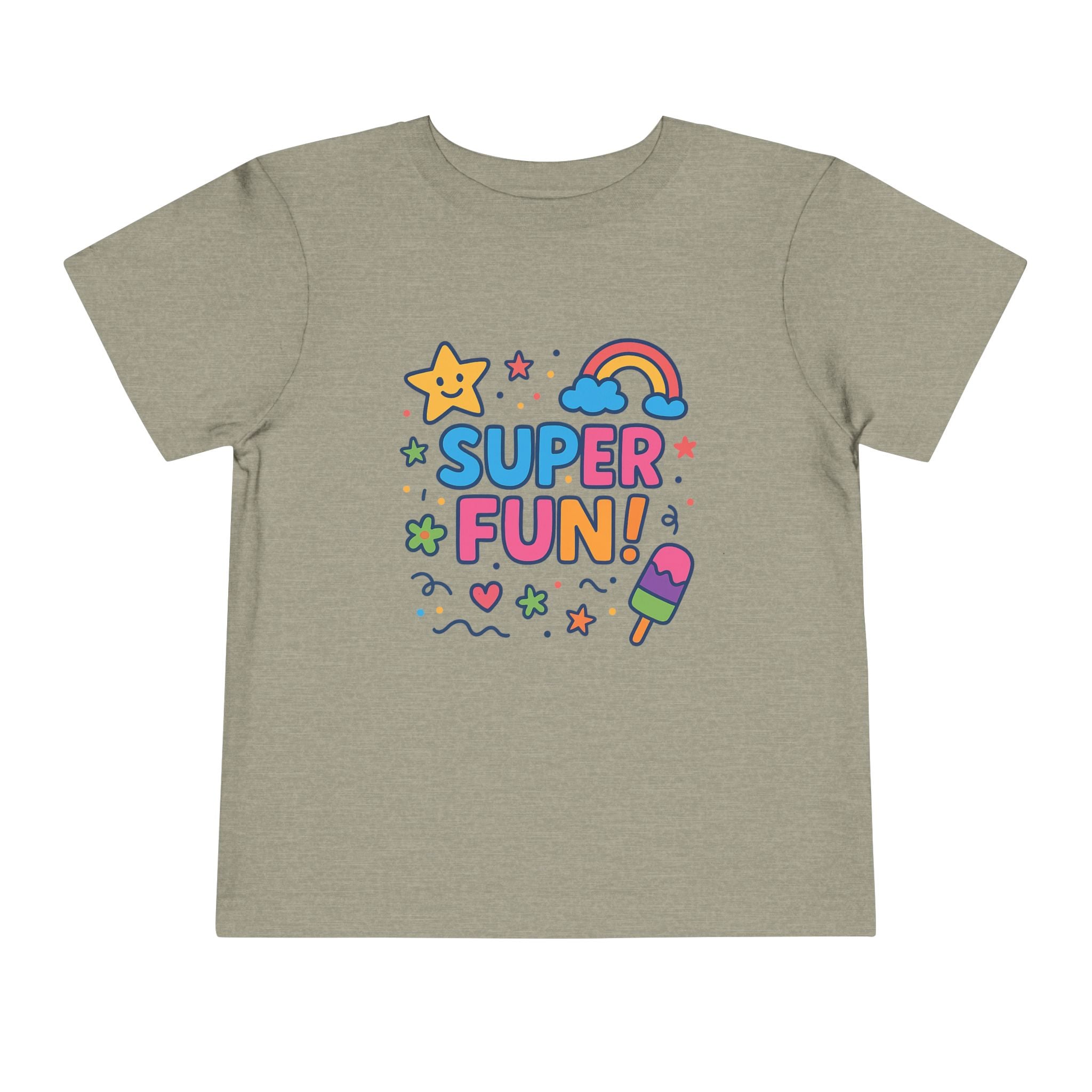Super Fun Toddler Tee - Colorful Playful Graphic T-Shirt for Kids