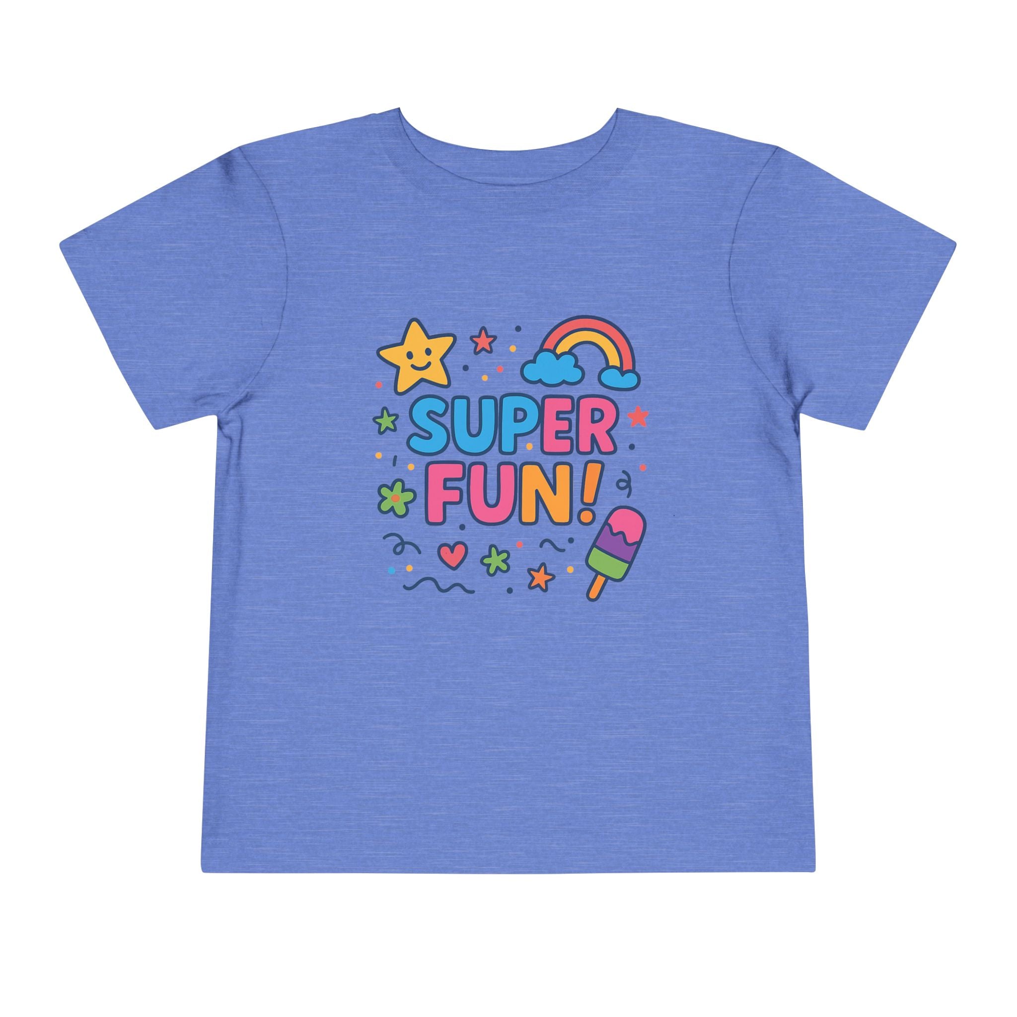 Super Fun Toddler Tee - Colorful Playful Graphic T-Shirt for Kids