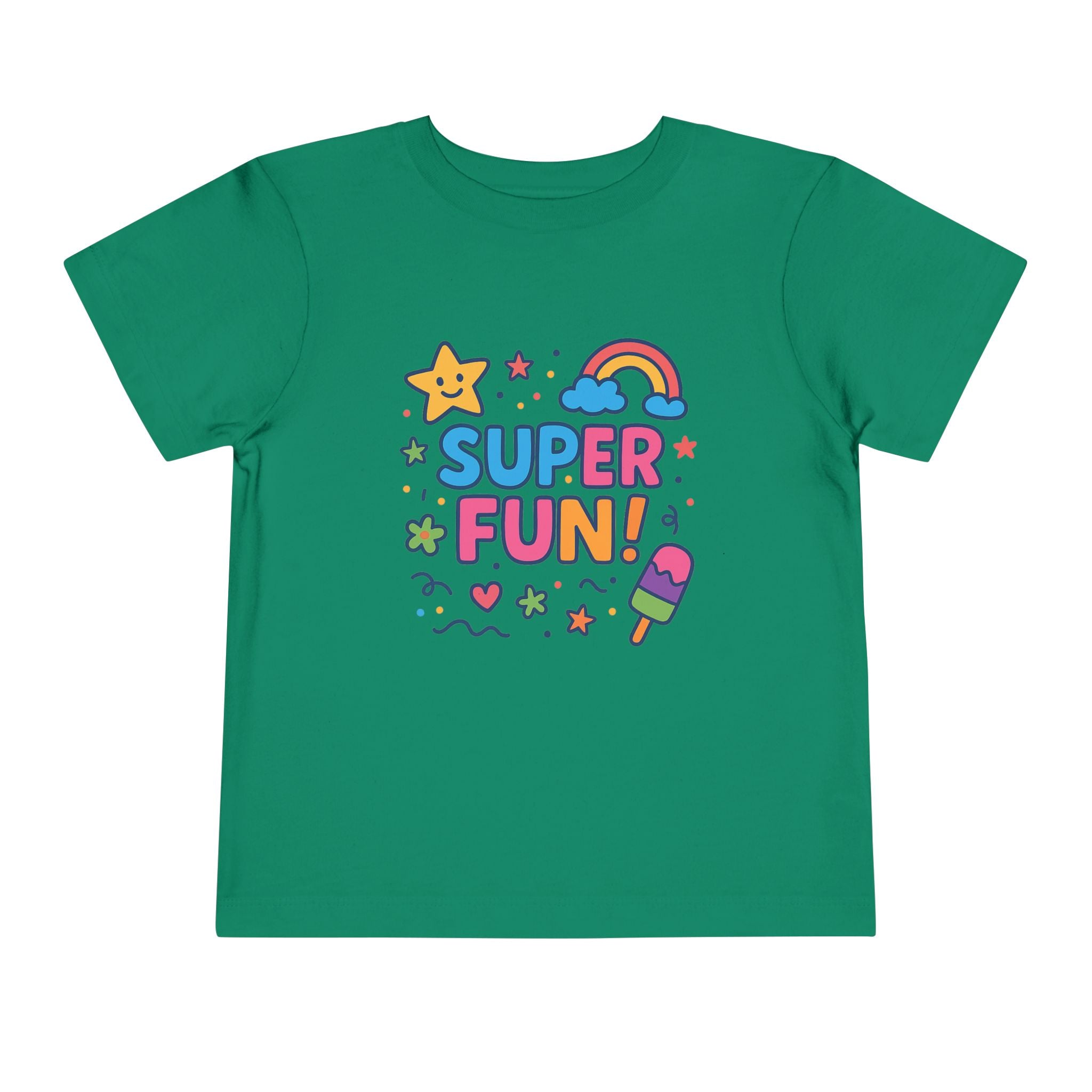 Super Fun Toddler Tee - Colorful Playful Graphic T-Shirt for Kids