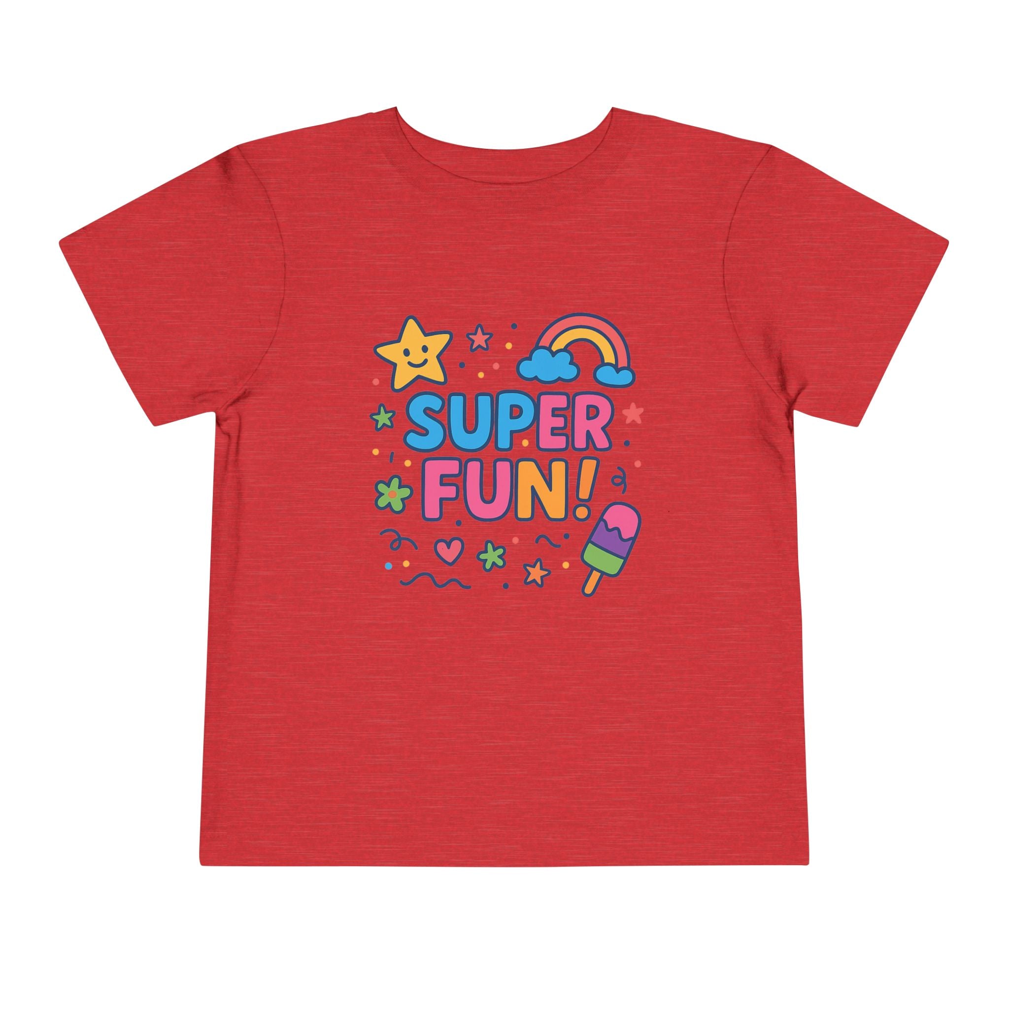 Super Fun Toddler Tee - Colorful Playful Graphic T-Shirt for Kids