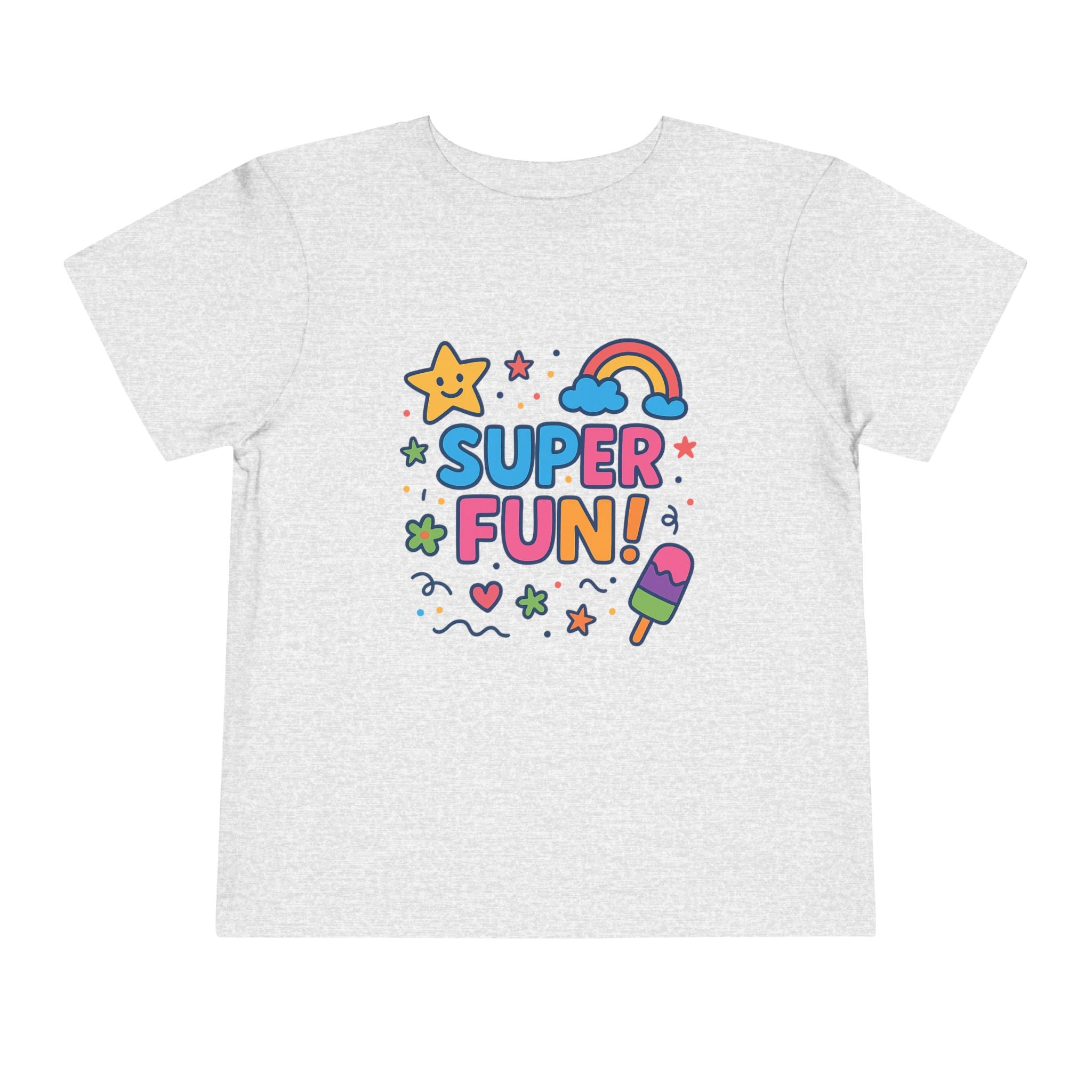 Super Fun Toddler Tee - Colorful Playful Graphic T-Shirt for Kids