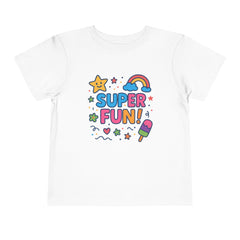 Super Fun Toddler Tee - Colorful Playful Graphic T-Shirt for Kids