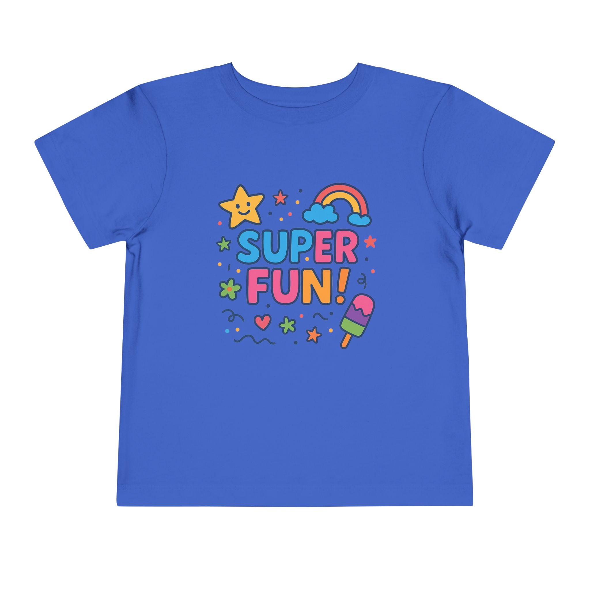 Super Fun Toddler Tee - Colorful Playful Graphic T-Shirt for Kids