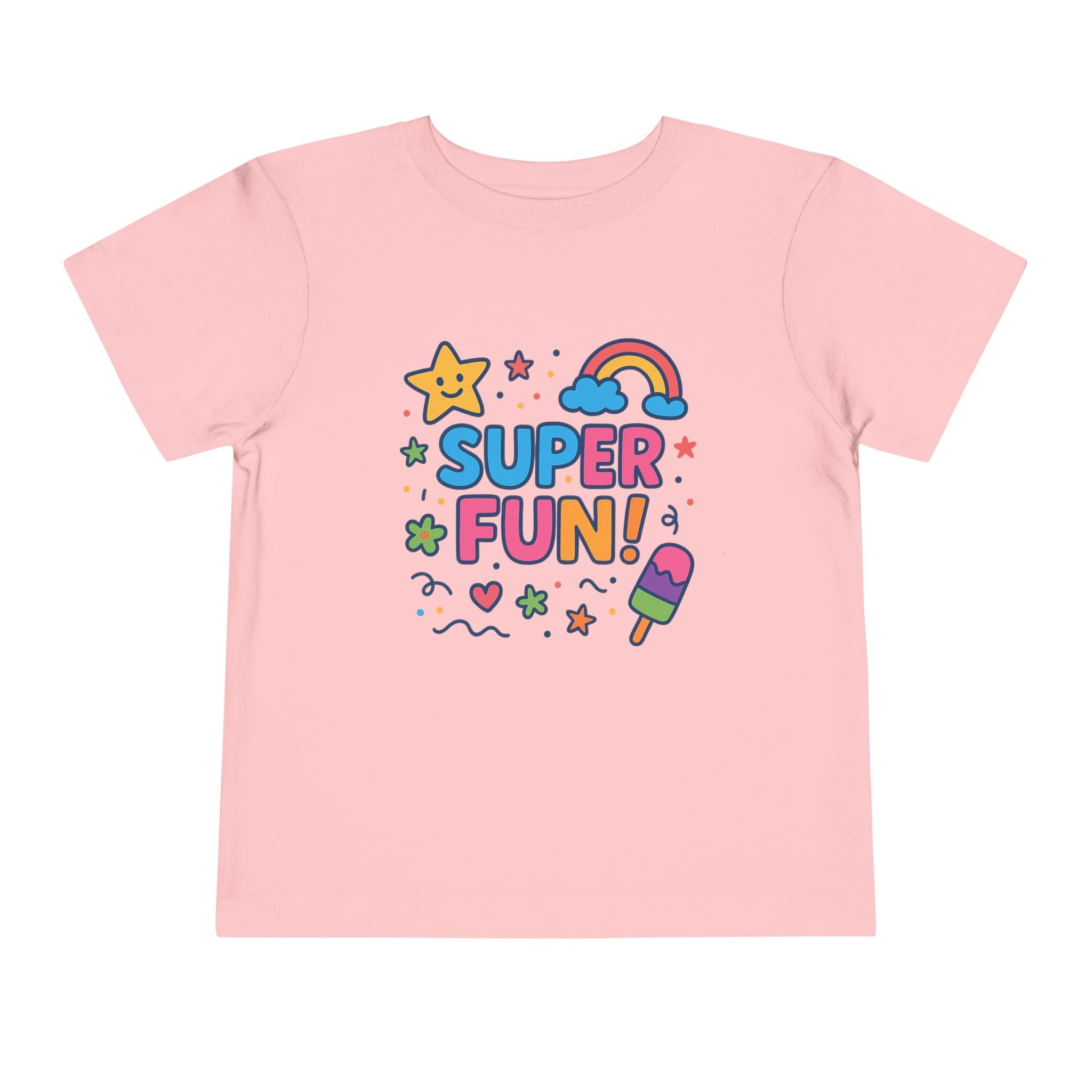 Super Fun Toddler Tee - Colorful Playful Graphic T-Shirt for Kids
