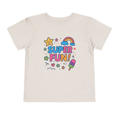 Super Fun Toddler Tee - Colorful Playful Graphic T-Shirt for Kids
