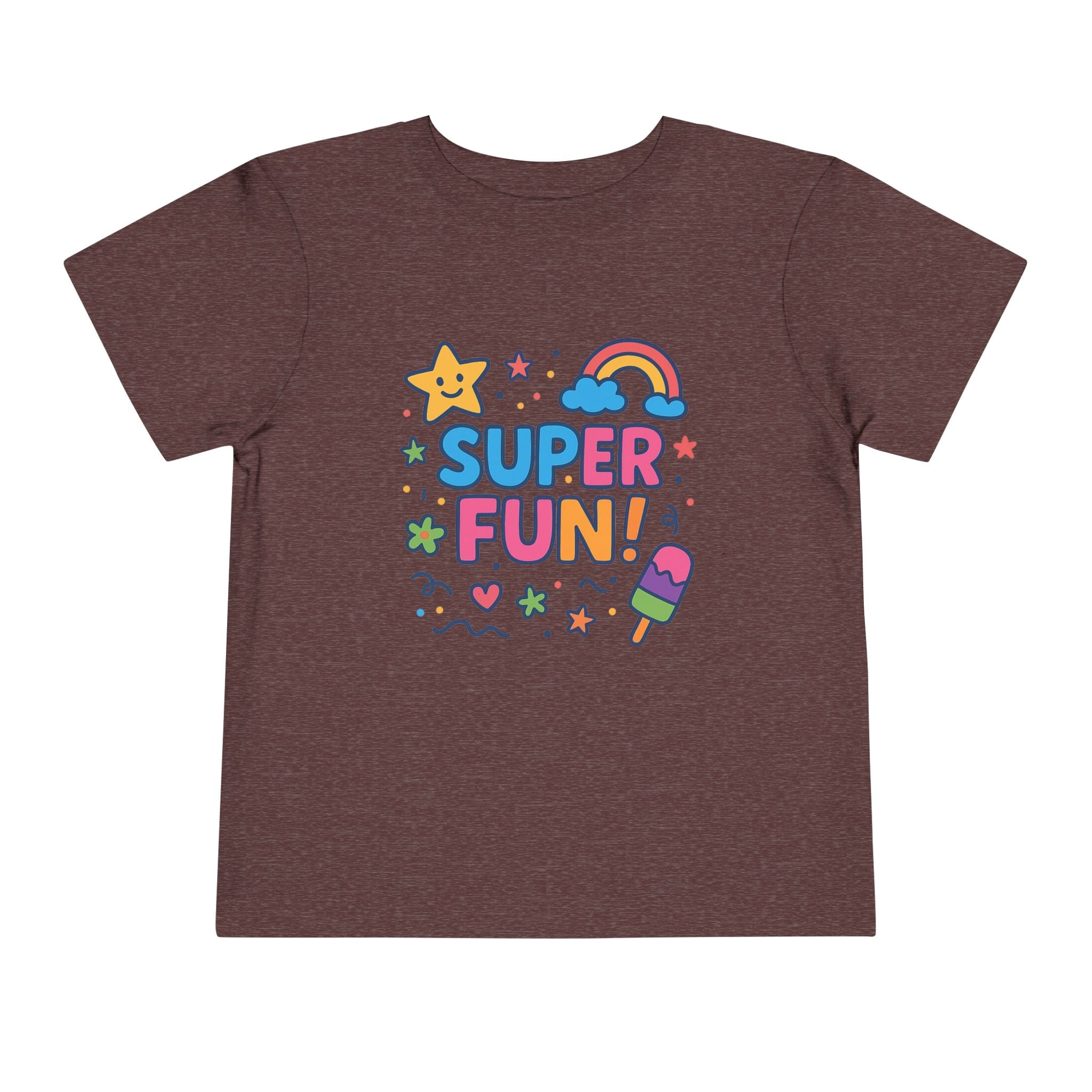 Super Fun Toddler Tee - Colorful Playful Graphic T-Shirt for Kids