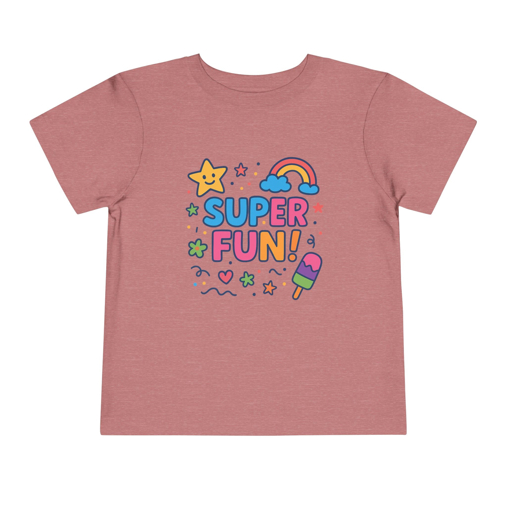 Super Fun Toddler Tee - Colorful Playful Graphic T-Shirt for Kids