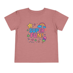 Super Fun Toddler Tee - Colorful Playful Graphic T-Shirt for Kids