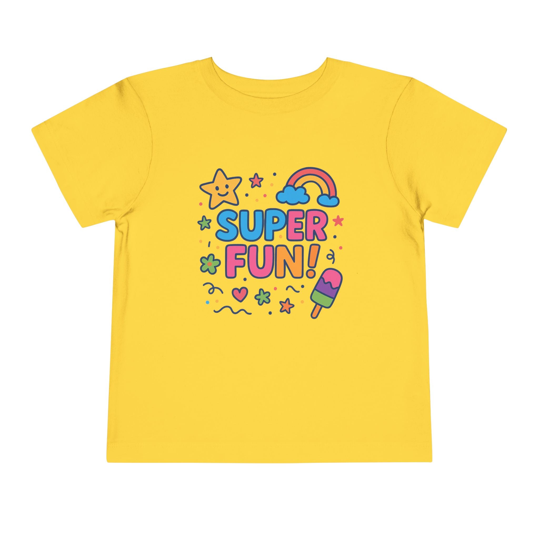 Super Fun Toddler Tee - Colorful Playful Graphic T-Shirt for Kids